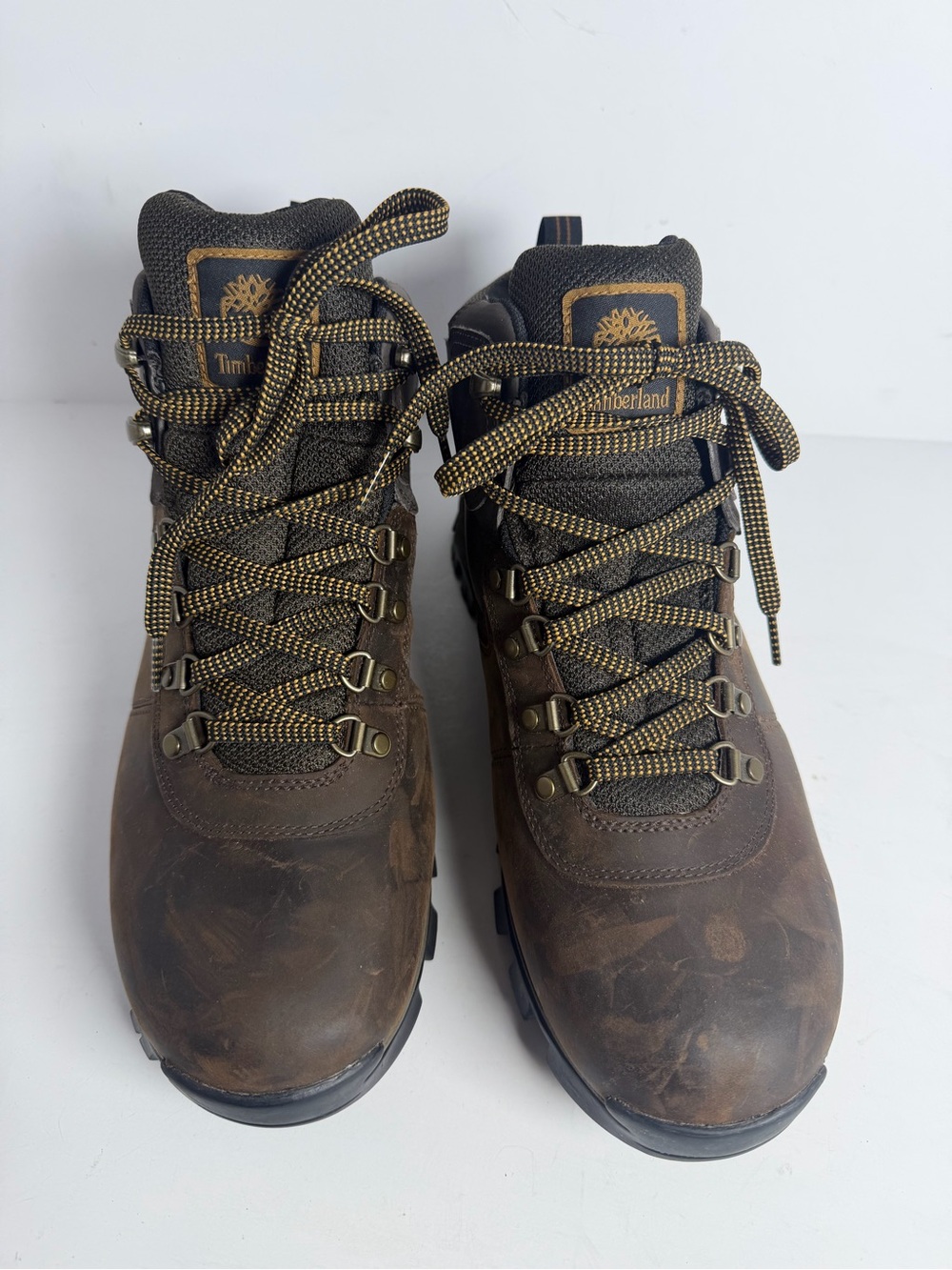 Timberland Men's Mt. Maddsen Mid Waterproof Hiking Boots Brown Leather 12W 2730R - Picture 10 of 10